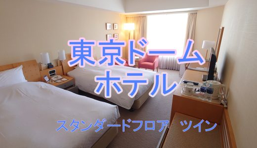 東京ドームホテル宿泊記（デイユース編） | スタンダードフロアツインルーム